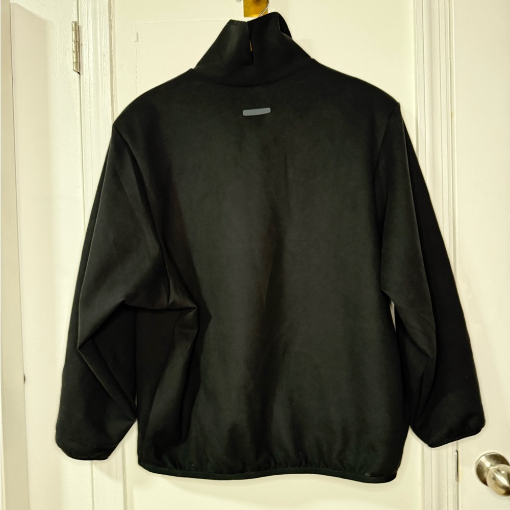 ADIDAS x FEAR OF GOD black mock neck sweatshirt with shoulder pads. Size XL